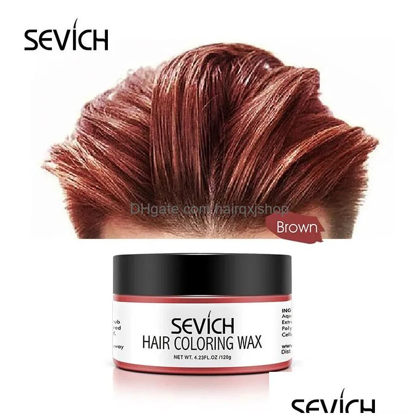 Hair Colors Sevich Fashion Temporary 10 Colors Hair Wax Dye Cream Styling Pomade Blue Color Strong For Womenmen 240226 Drop Delivery H Dhnuw