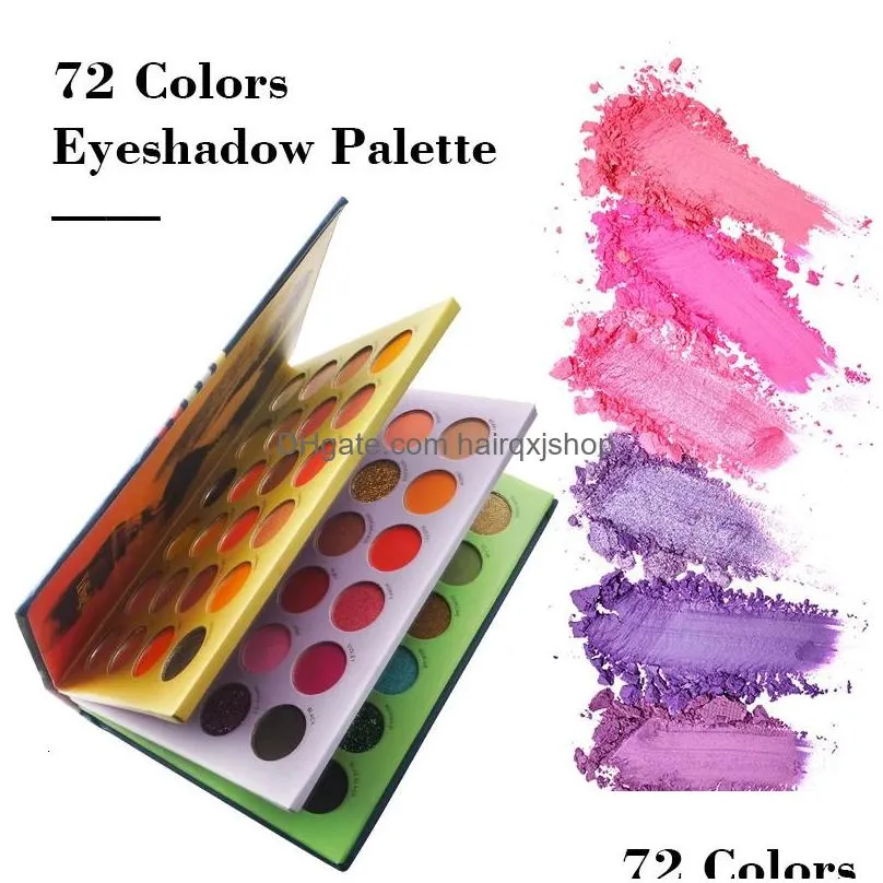 Eye Shadow 7260 Colors Matte Shimmer Eyeshadow Palette Waterproof Longlasting Eye Shadow Makeup Cosmetic Glitter Beauty Tools 240123 D Dhdkb
