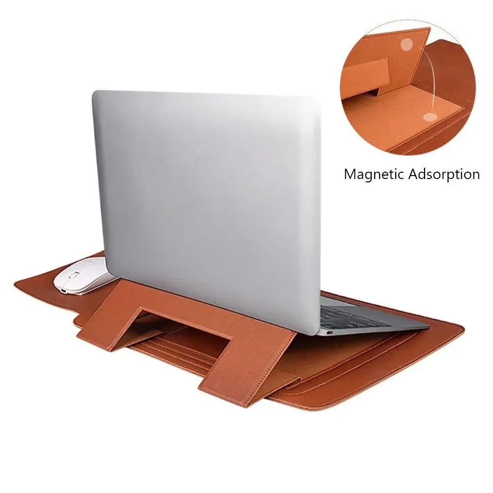 backpack laptop bag stand case pu leather ultrabook sleeve shockproof cover for macbook air m1 pro 11 13 15 hp dell  