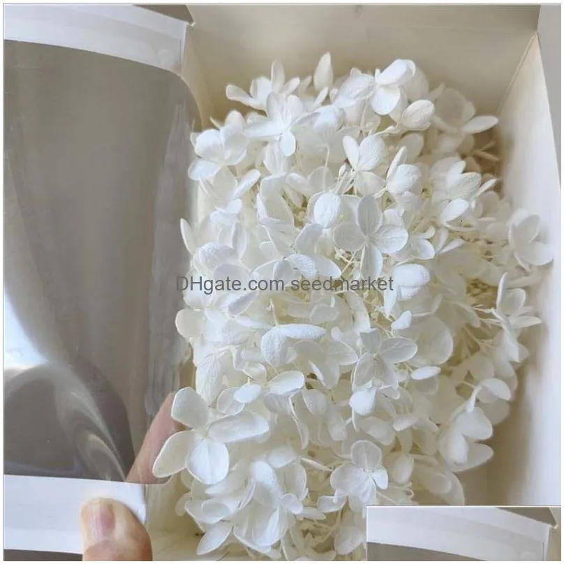 Dried Flowers 20G/34Cm Floral Petals Decorative And Protective Natural Wood Embroidered Flower Heads Eternal Large Leaf Drop Delivery Dhcll