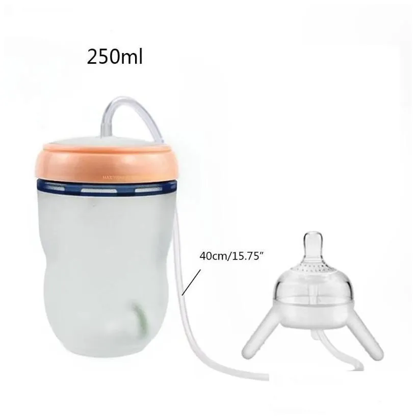 baby bottles baby feeding bottle long st hands- mtifunctional kids milk cup sile sippy no a 220414 drop delivery baby kids maternity