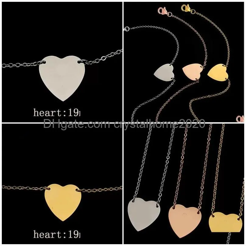 heart bracelet women couple bangle rose gold chain bracelets on hand stainless steel fashion jewelry gifts for woman valentine day