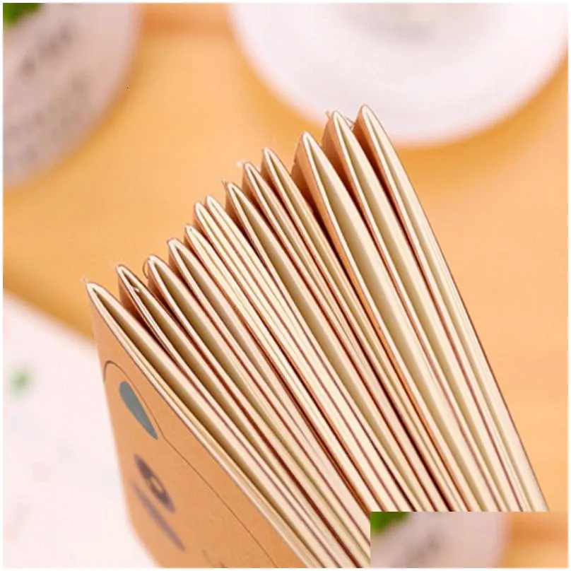 Notepads Wholesale Notepads 40Pcslot Cute Mini Vintage Small Notebook Paper Office School Supplies Gift 230607 Drop Delivery Office Sc Dhjxb