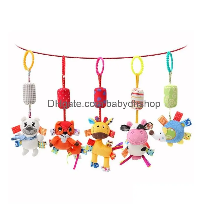 rattles mobiles good quality born baby rattles plush stroller cartoon animal toys baby mobiles hanging bell educational baby toys 024 months