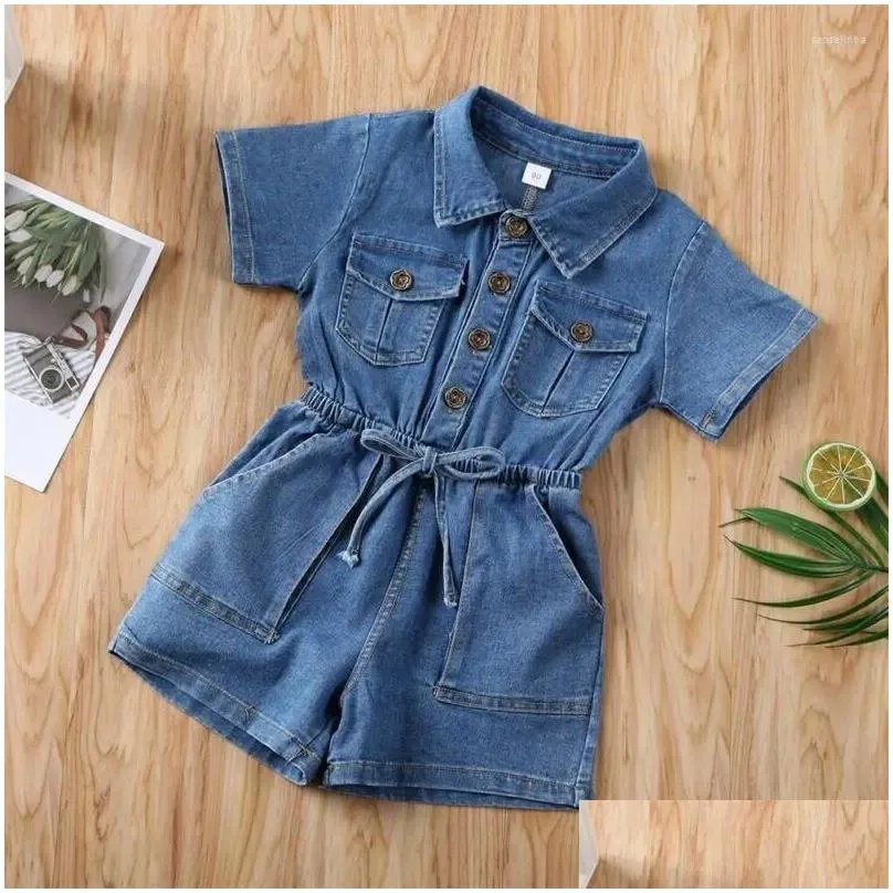 trousers 1-4year toddler kids girls outfit playsuit jumpsuit romper shorts summer set