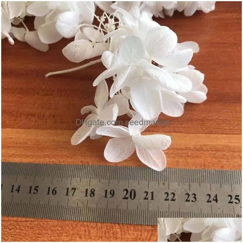 Dried Flowers 20G/34Cm Floral Petals Decorative And Protective Natural Wood Embroidered Flower Heads Eternal Large Leaf Drop Delivery Dhcll