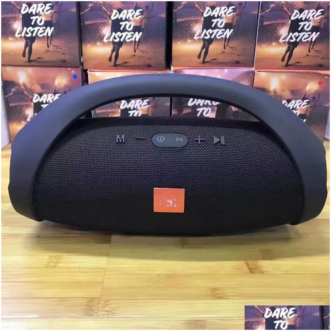 Portable Speakers Booms Box2 Wireless Bluetooth O Portable Subwoofer Outdoor Drop Delivery Electronics Speakers Dhovq