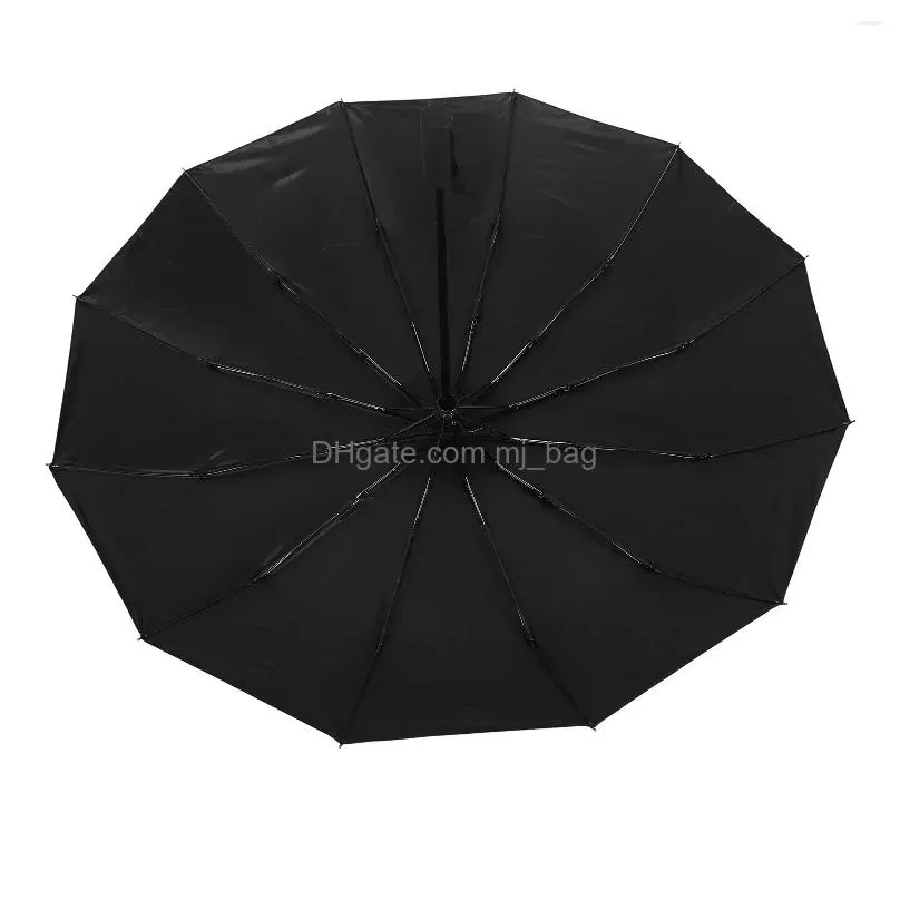 Umbrellas Foldable Umbrella Matic Folding Uv Graphite Black Widely Used 12 Ribs Convenient For Daily Use Drop Delivery Dhuc5