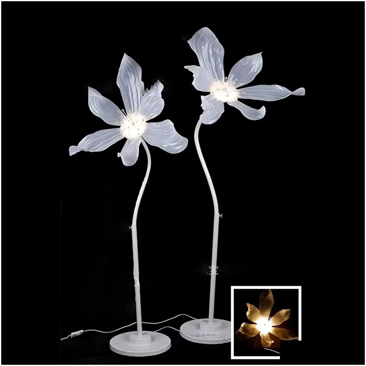 many -head metal gold candlestick ac powered led light source for wedding sta decoration table centerpiece walkway pillar