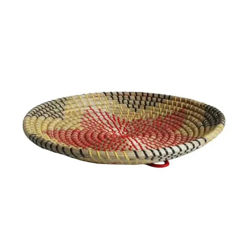 table mats round woven placemats natural straw braided heat resistant non-slip weave