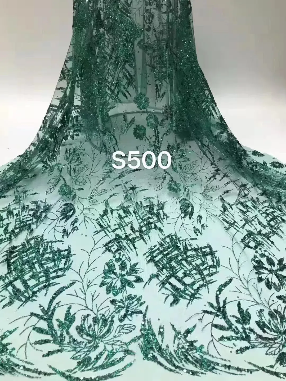 Fabulous ASO EBI African Evening Dresses Sexy Sheer Green Split Long Evening Prom Gowns Appliques Sequins Spaghetti V Neck Met Gala Robes BC15291
