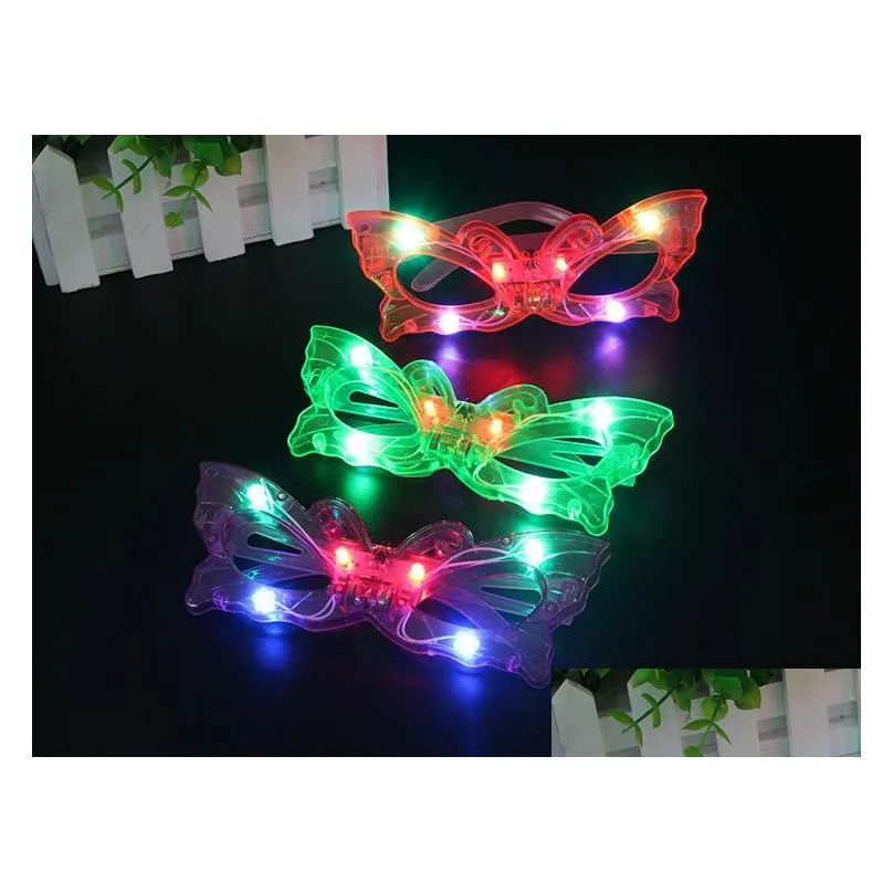 dhs led light decor glass plastic glow led glasses light up toy glass for kids party celebration neon show christmas year