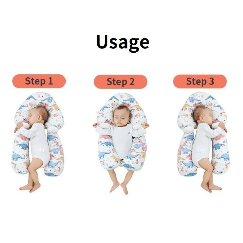 Pillows For Babies Born Infant Sleep Sha Cushion Head Protector Antiroll 036 Months 230426 Drop Delivery Dhtg9