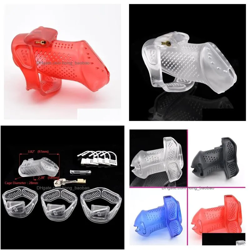 the independent 3d design of mens long chastity device breathable chastity cage chastity devices