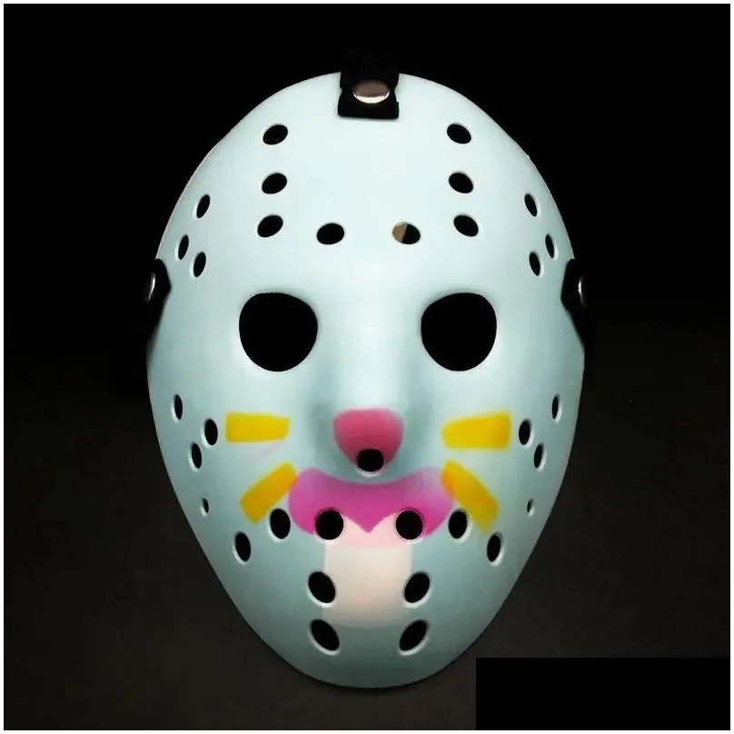 black friday party masks jason voorhees freddy hockey festival full face pure white pvc for halloween masks 1010