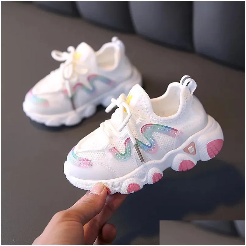 Sepatu Anakanak Musim Semi Baru Untuk Anak Perempuan Olahraga Bayi Antilembap Modis Sneakers Kasual Antiselip Drop Delivery Dhgei