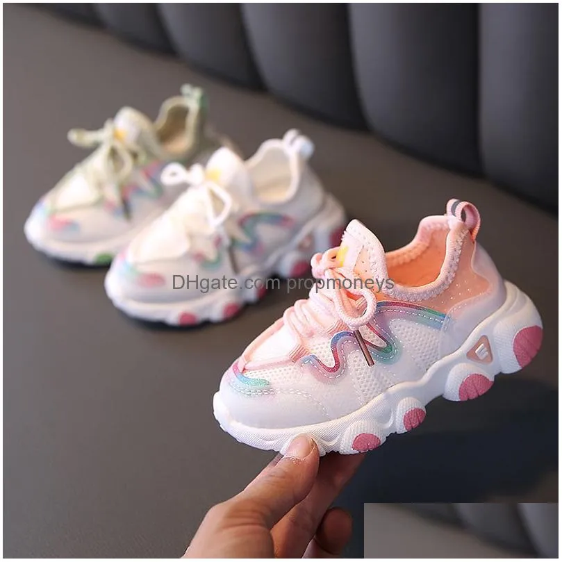 Sepatu Anakanak Musim Semi Baru Untuk Anak Perempuan Olahraga Bayi Antilembap Modis Sneakers Kasual Antiselip Drop Delivery Dhkkw
