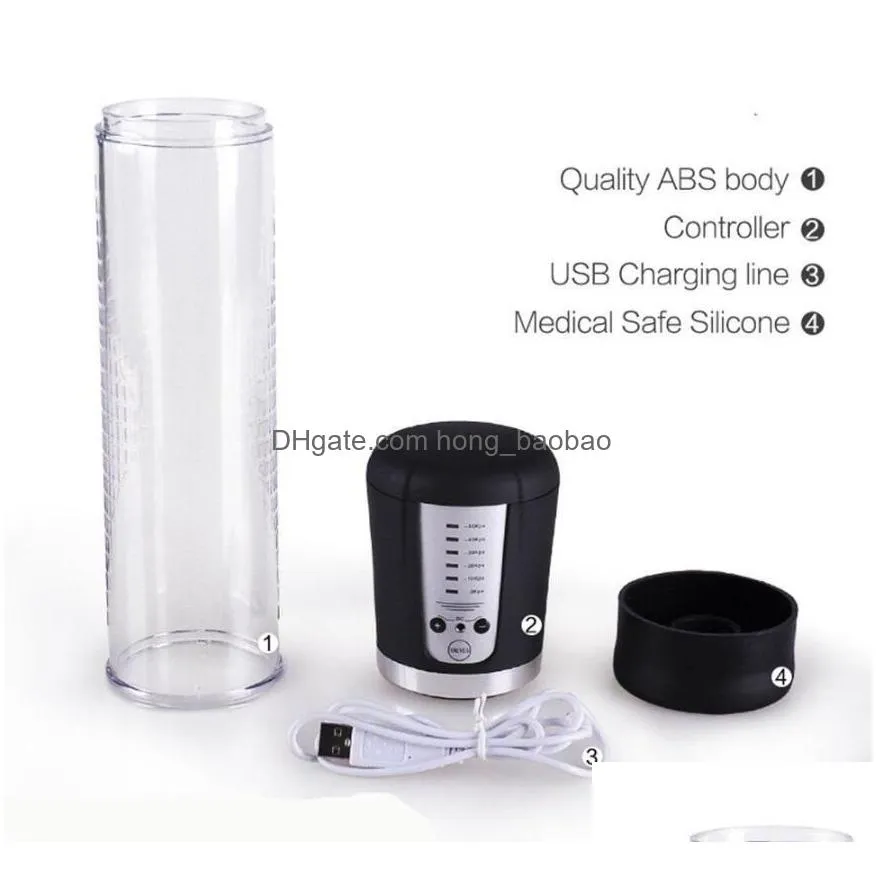 toys rechargeable electric penis pump enlargement male vacuum penis extender cock enlarger erector toys