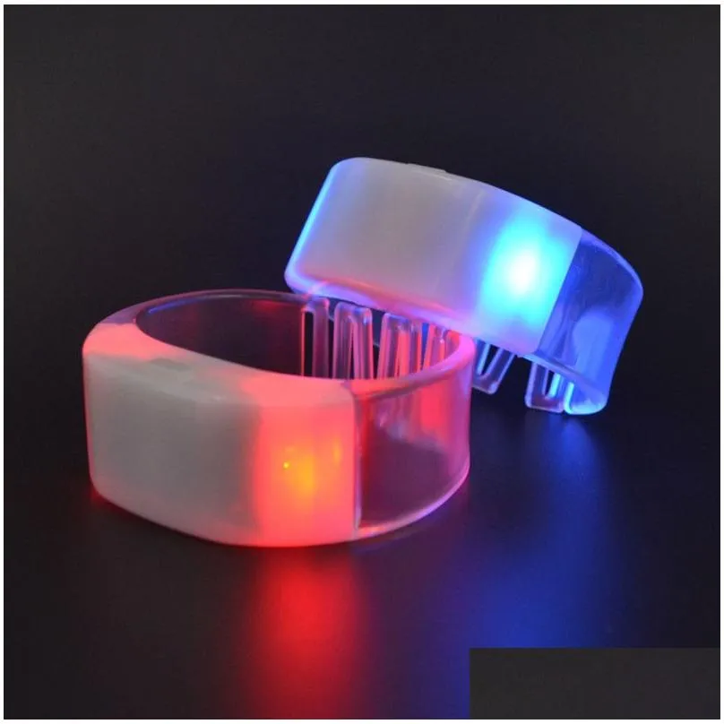 party gift led tpu bracelets color changing wristband with 24keys 400 meters remote control 433.92mhz 8 area glowing wristbands for clubs concerts prom