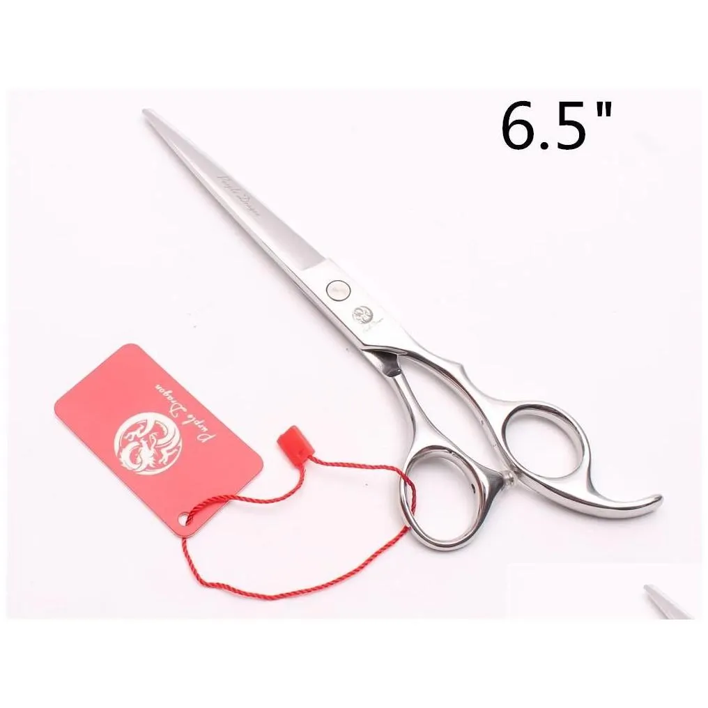 hair scissors z1006 5 to 8 different size jp 440c purple dragon sier hairdressing shears cutting or thinning human pets style drop d