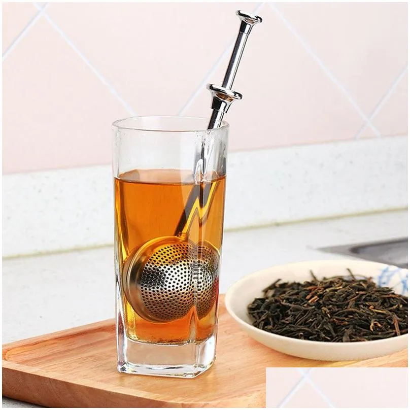 stainless steel tools tea infuser sphere mesh telescopic teas strainer sugar flour sifters filters interval diffuser handle for loose leaf spices