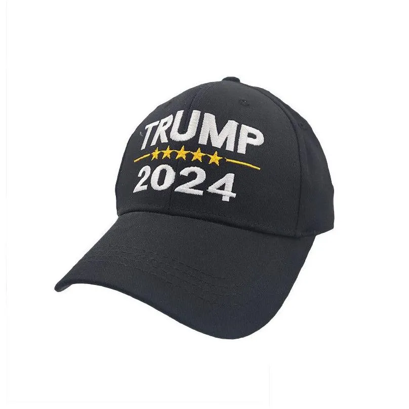 2024 donald trump cap embroidered baseball hat presidential election sport hats adjustable sunhat adults men women universal