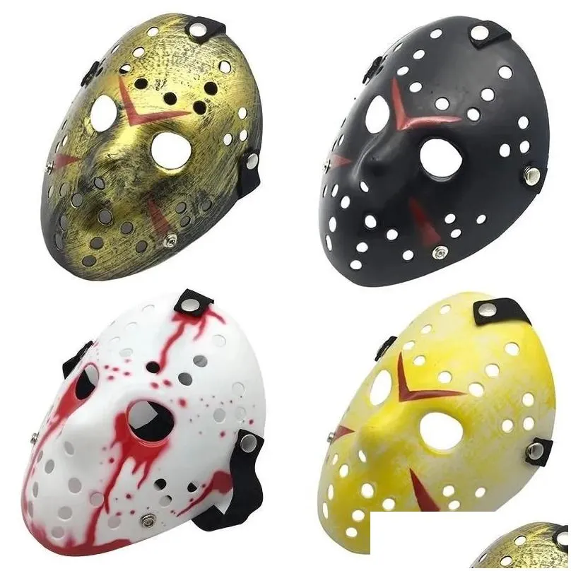 black friday party masks jason voorhees freddy hockey festival full face pure white pvc for halloween masks 1010