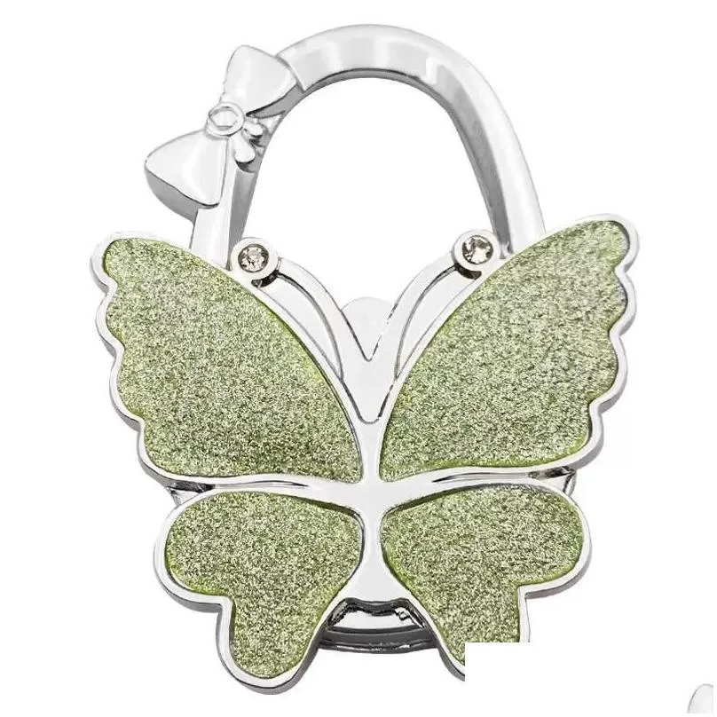 hook butterfly handbag hanger glossy matte butterfly foldable table for bag purse fy3424