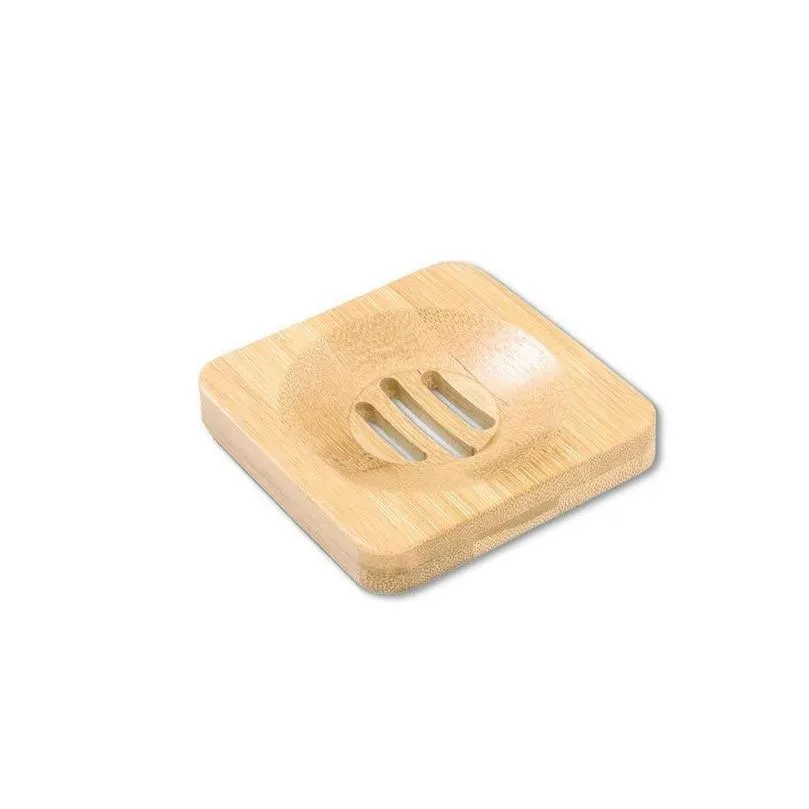 soap dish holder wooden natural bamboo soap dishes simple bamboo soap holder rack plate tray round square case container c0513