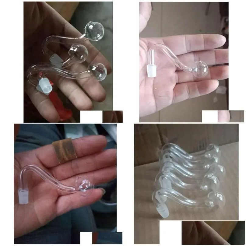 smoking pipes 10mm 14mm 18mm male female hookahs clear thick pyrex glass oil burner water for rigs bongs big bowls drop delivery dh8gh