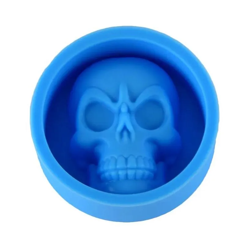 silicone skull ice mold muffin cup cake mold kitchen accessories silicone rubber chocolate candy fondant cake baking tools au24