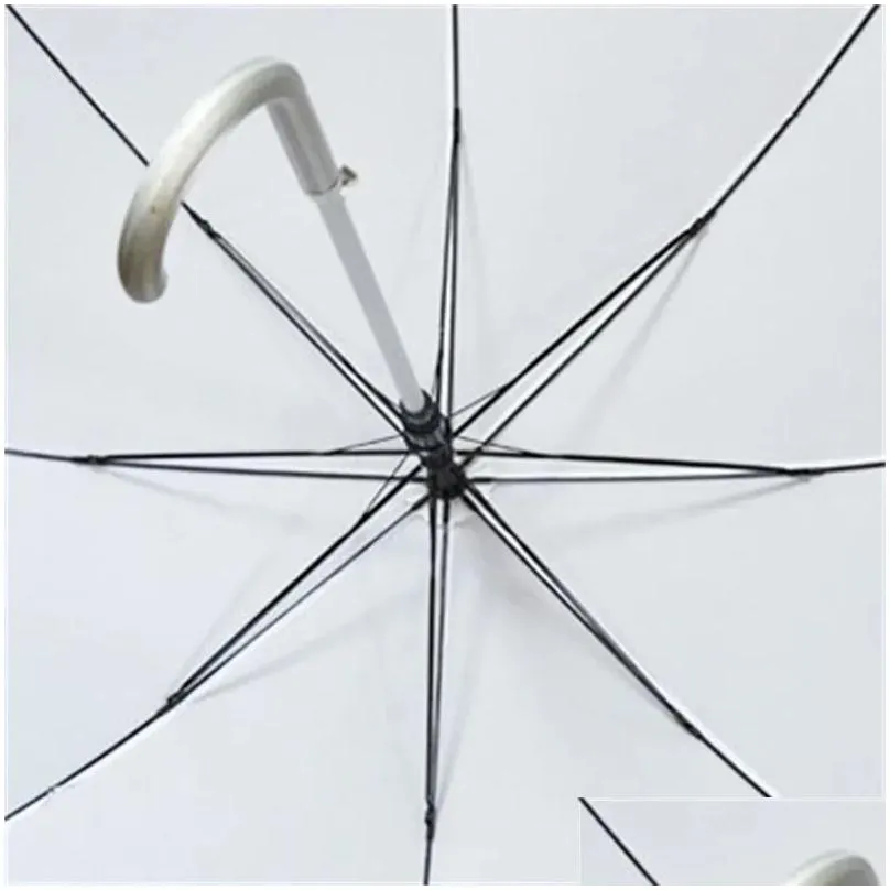 sublimation blank umbrella polyester water protection wind proof umbrellas heat transfer coating parasol christmas gift 917