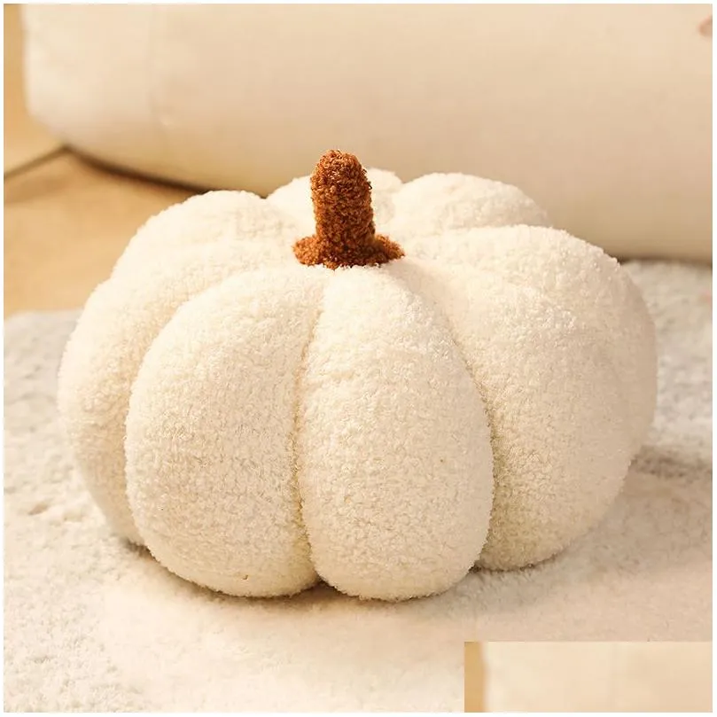 20cm kawaii nordic halloween pumpkin plush toy plushie soft plant stuffed doll holidays props decorative throw pillow for kids 921