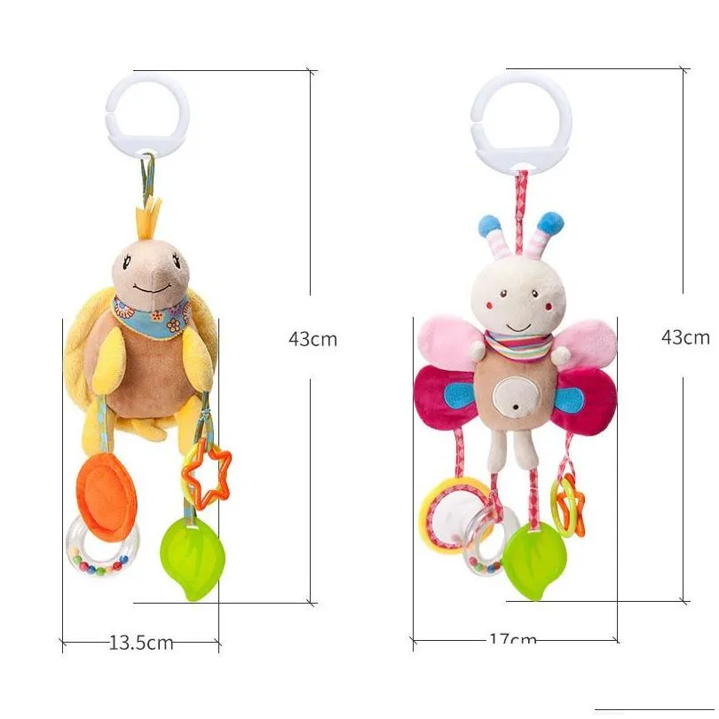 Rattles Mobiles Good Quality Born Baby P Stroller Cartoon Animal Toys Hanging Bell Educational 024 Months 230525 Drop Delivery Dhlbu
