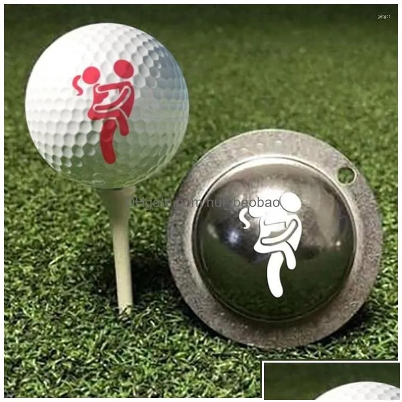 golf training aids 1pc funny adt humor signal ball marker alignment tool models line liner template drop delivery sports outdoors