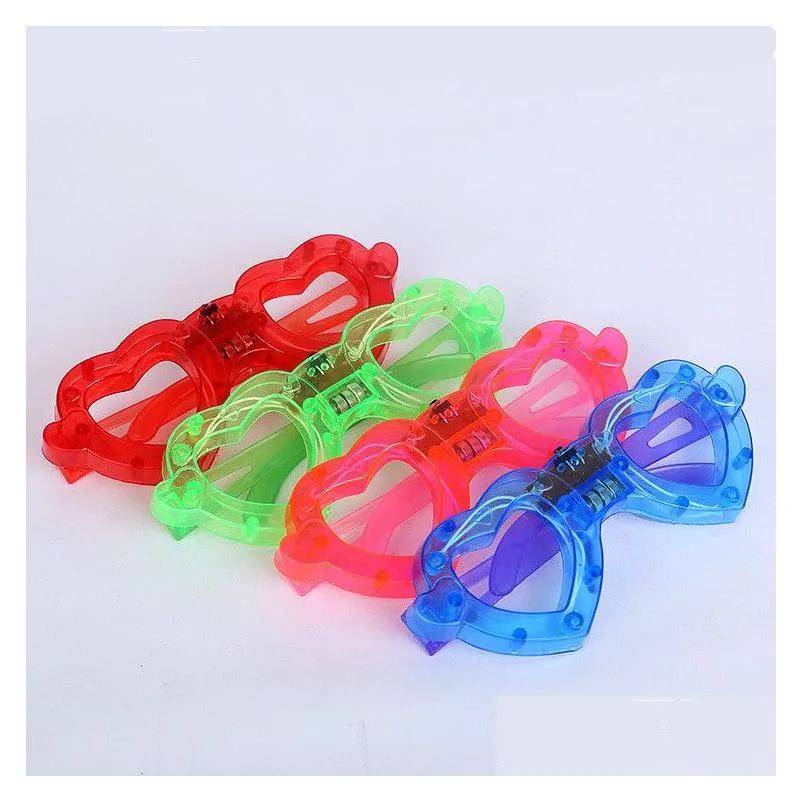 dhs led light decor glass plastic glow led glasses light up toy glass for kids party celebration neon show christmas year