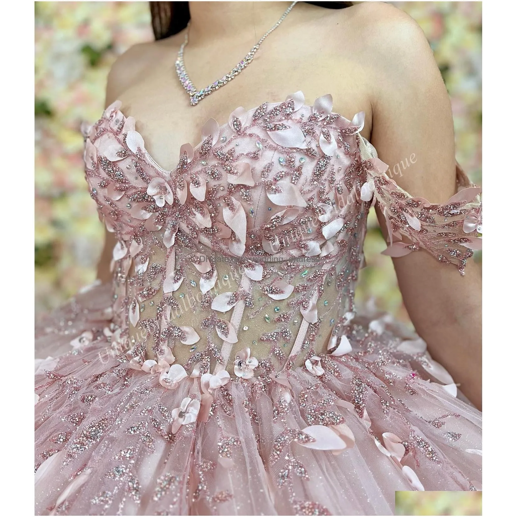 glitter tulle quinceanera dress 2024 sequins charro mexican quince sweet 15/16 birthday party gown for 15th girl prom gala vestido de 15 anos corset sky-blue green