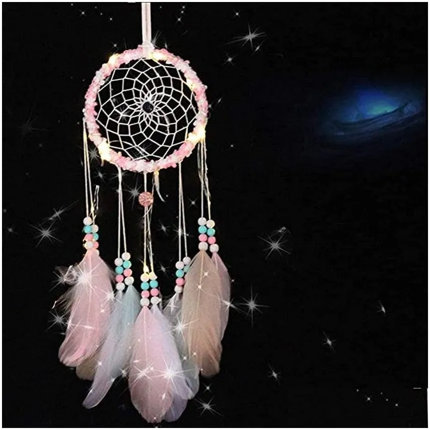 16 styles dream catcher festival gift handmade half circle moon design art crafts dreamcatcher feather hanging star home wall decoration ornament