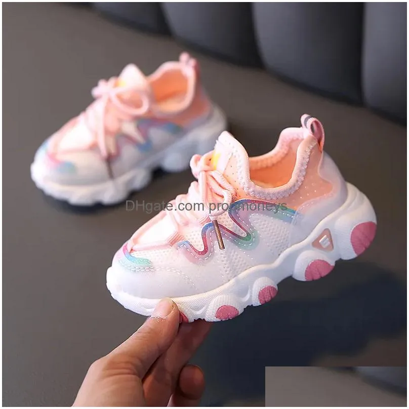 Sepatu Anakanak Musim Semi Baru Untuk Anak Perempuan Olahraga Bayi Antilembap Modis Sneakers Kasual Antiselip Drop Delivery Dhkkw