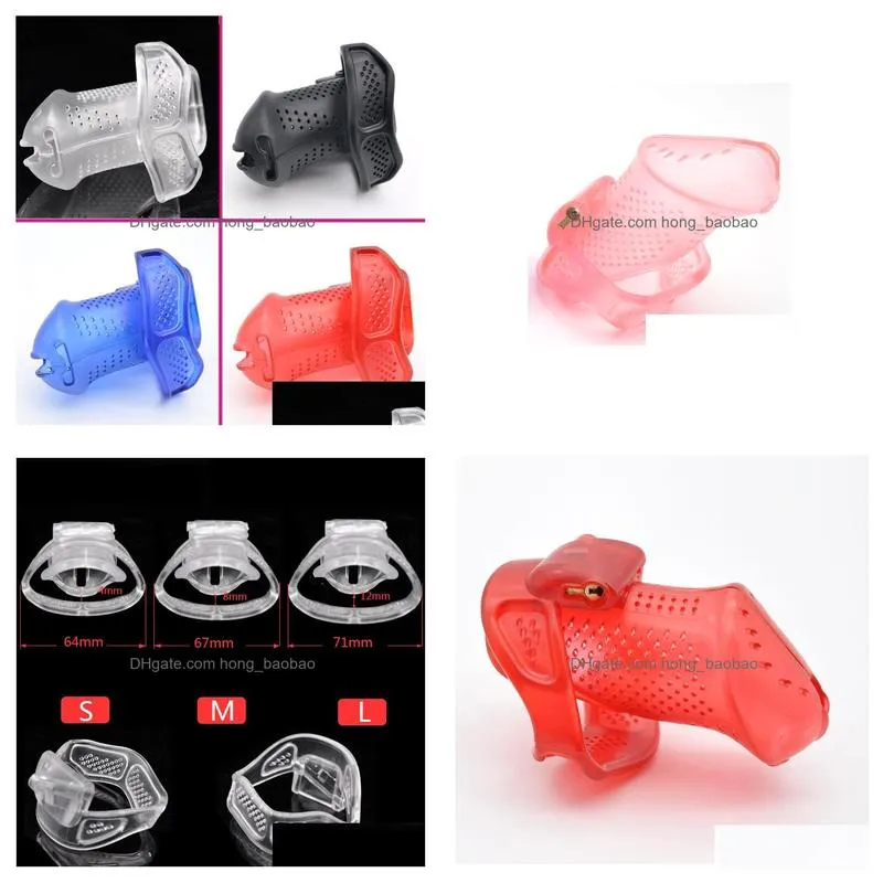 the independent 3d design of mens long chastity device breathable chastity cage chastity devices