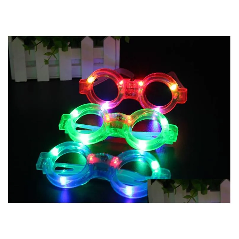 dhs led light decor glass plastic glow led glasses light up toy glass for kids party celebration neon show christmas year