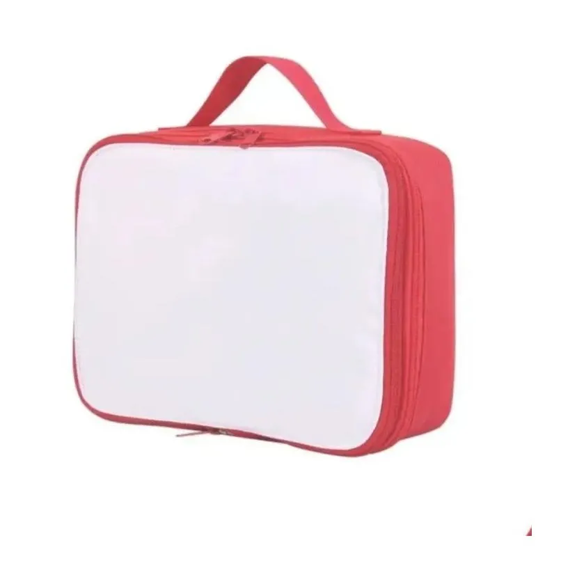  arrival high quality sublimation lunch bag mix color big size lunch bag storage bags stock 1028