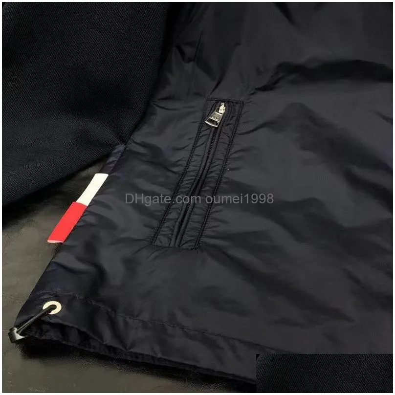 Men`S Jackets Windbreaker Jacket Coat Man Coats Designer Budge Outwears Hooded Jackets Streetwear Tops Drop Delivery Apparel Men`S Clo Dhfob