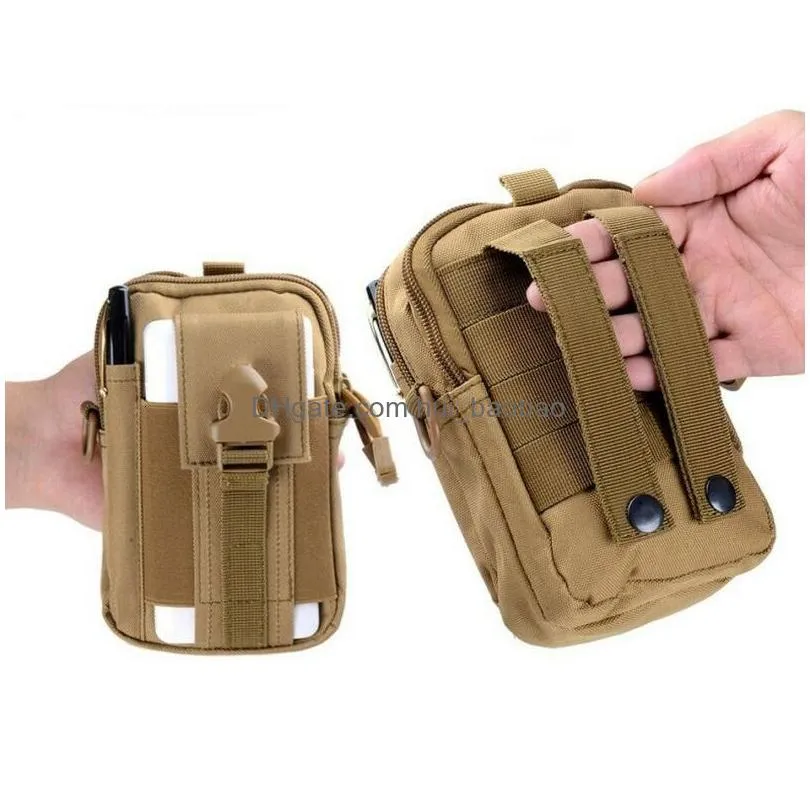 tents and shelters men tactical molle pouch belt waist pack bag small pocket military running travel camping bags softbag 230815