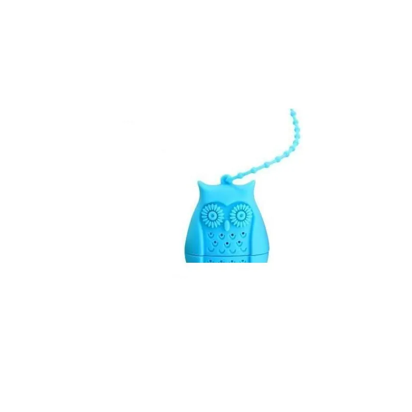 silicone owl tea strainer cute tea bags food grade creative loose-leaf tea infuser filter diffuser fun accessories wholesale