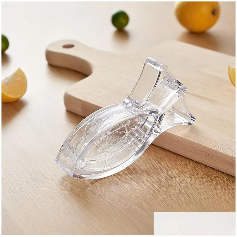 lemon manual juicer press squeeze fruit mini manual juicer bird shape transparent portable for orange kitchen home slip tool 913