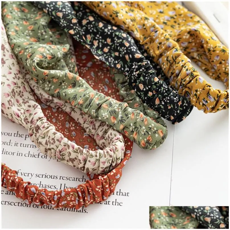 printting good designs adult hair scarf scrunchies vintage triangle hairband headband without clips elastic hair bands headwrap
