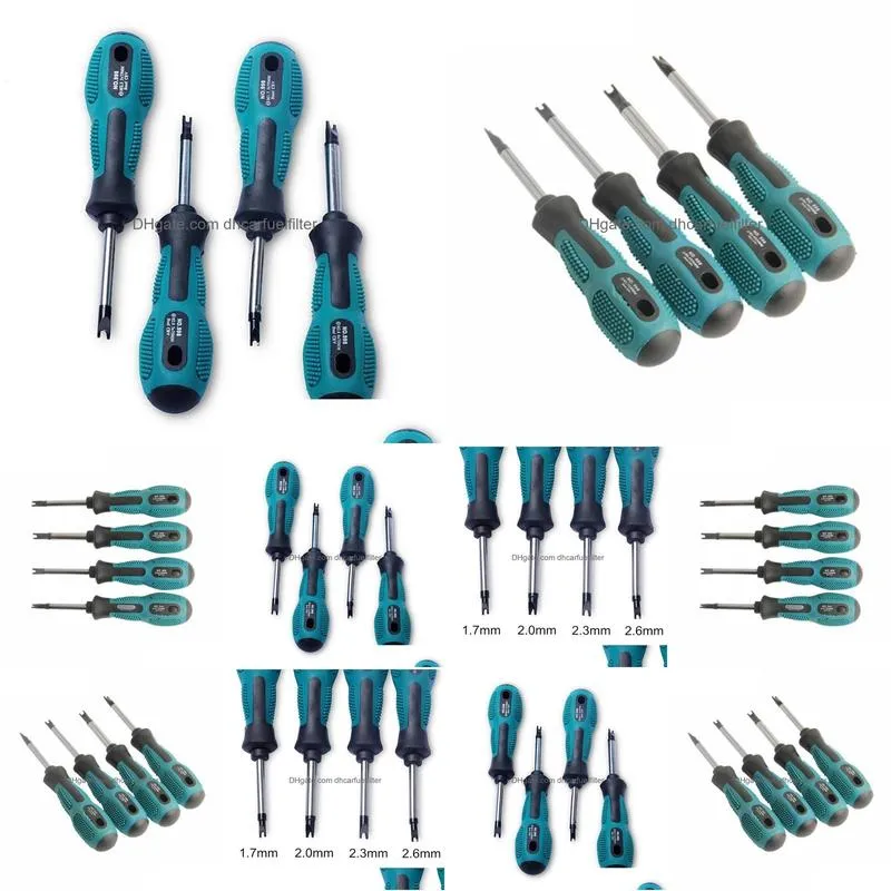 hand tools 4pcs screwdriver set bits u fork type magnetic slotted screw driver multi function home repair tool