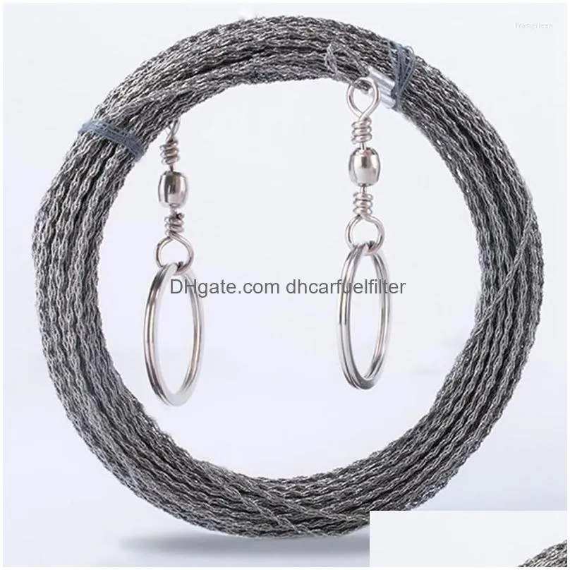 outdoor hand-drawn rope saw 304 stainless steel wire camping life-saving woodworking super fine hand 5m