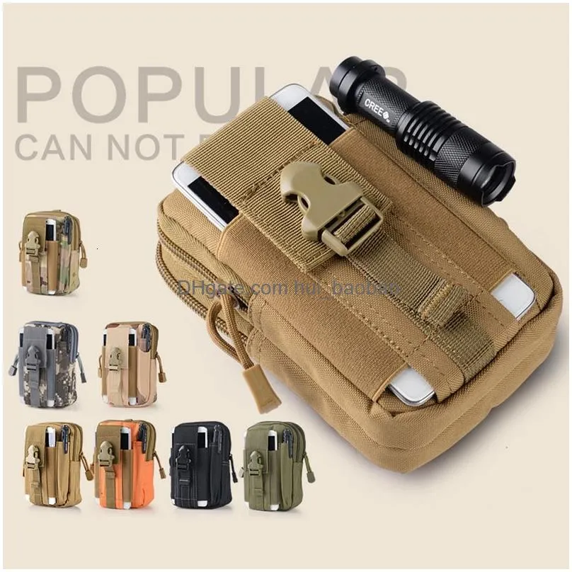 tents and shelters men tactical molle pouch belt waist pack bag small pocket military running travel camping bags softbag 230815